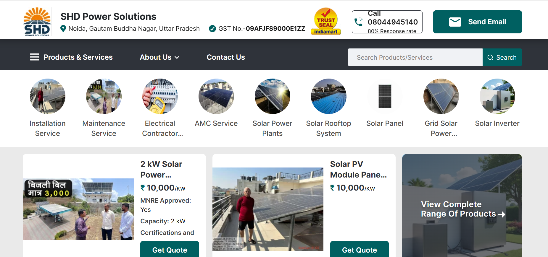 SHD Power Solutions - Web Development Project