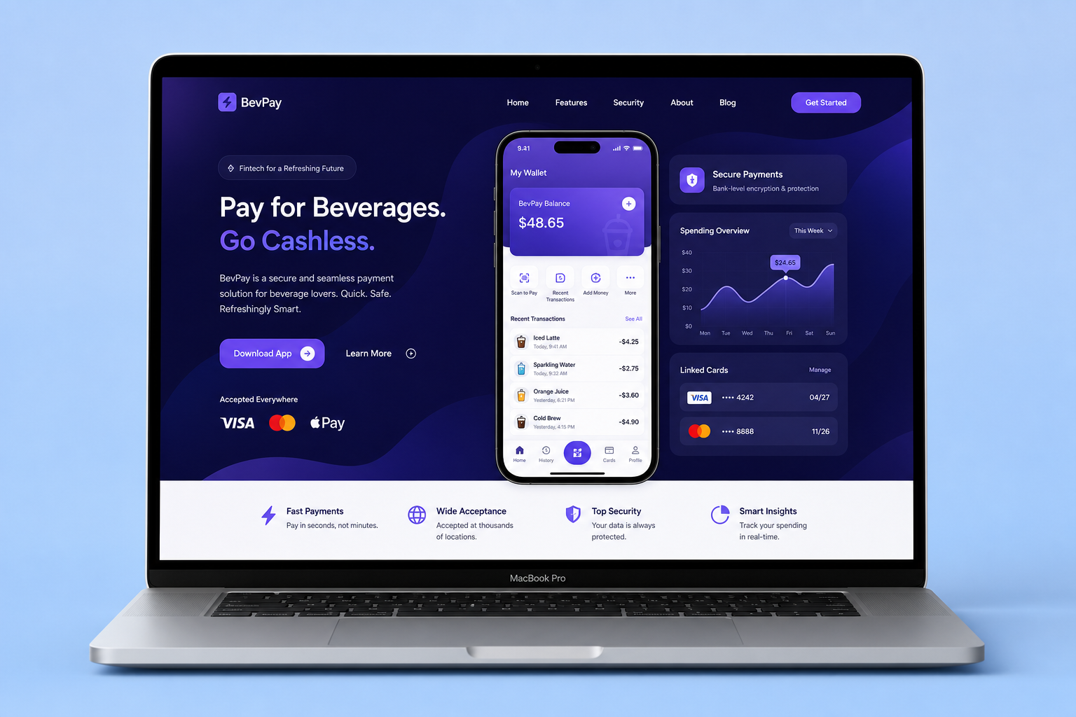 PayBev — Fintech Platform project