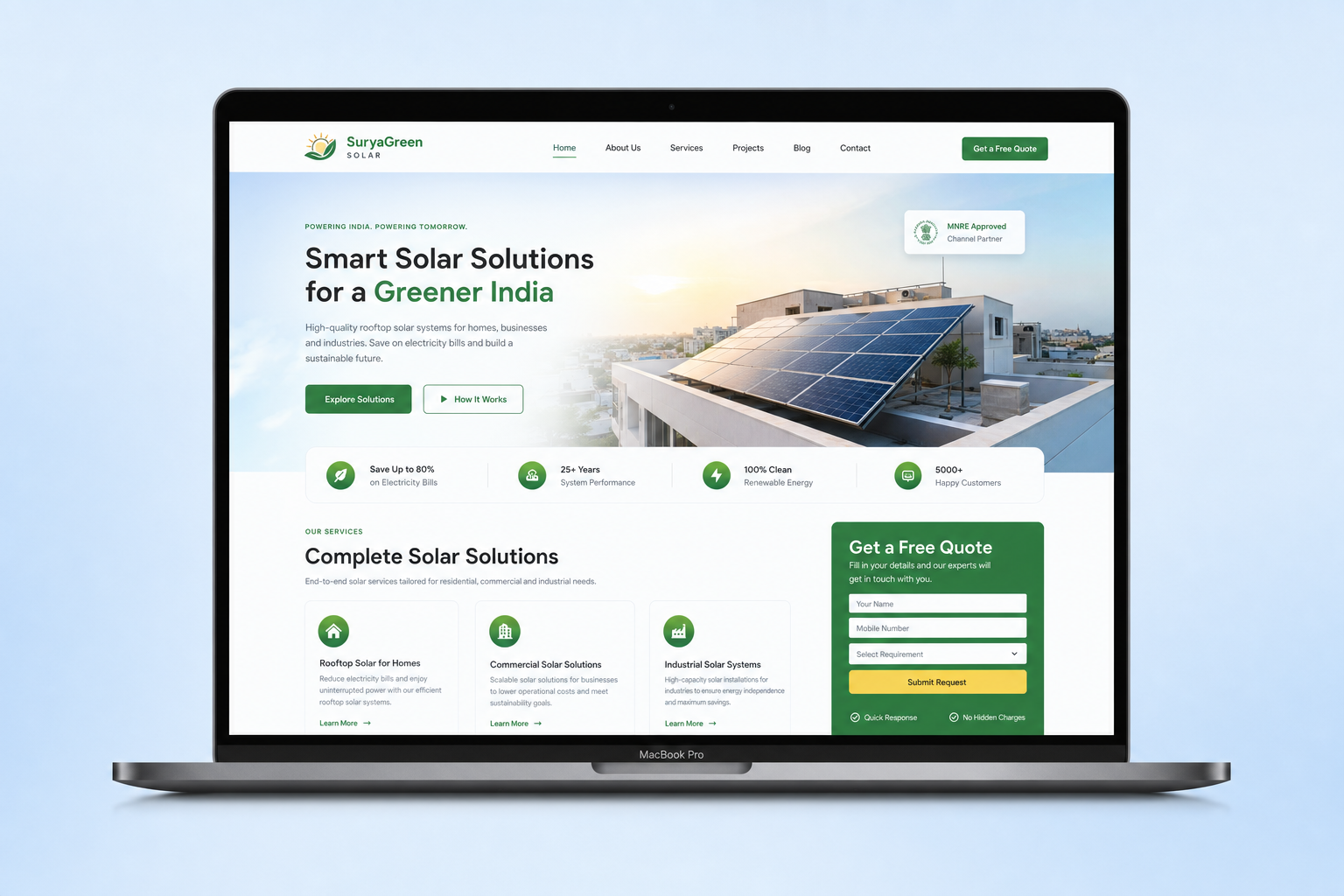 Solar Setup India — Solar Energy Platform project